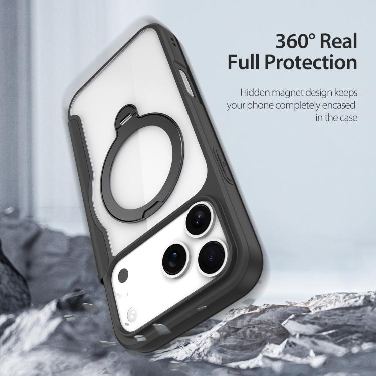 For iPhone 17 Pro Max DUX DUCIS Skin X Pro Series MagSafe Ring Holder Leather Phone Case