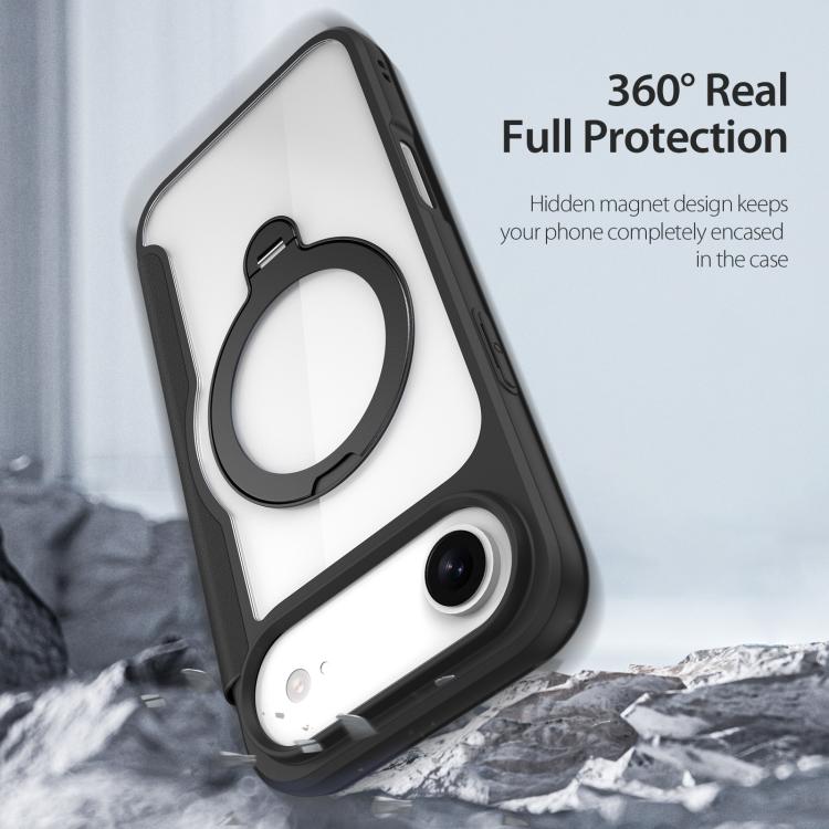 For iPhone Air DUX DUCIS Skin X Pro Series MagSafe Ring Holder Leather Phone Case