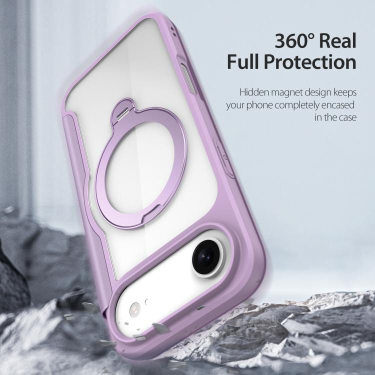 For iPhone Air DUX DUCIS Skin X Pro Series MagSafe Ring Holder Leather Phone Case