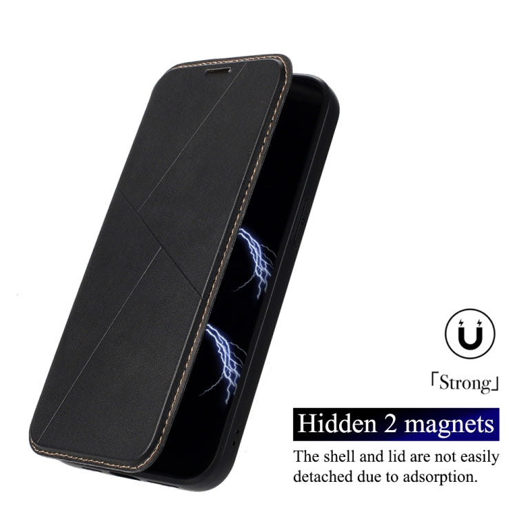 For iPhone 15 Plus / 14 Plus Magnetic Armor Series RFID Card Slots Leather Phone Case
