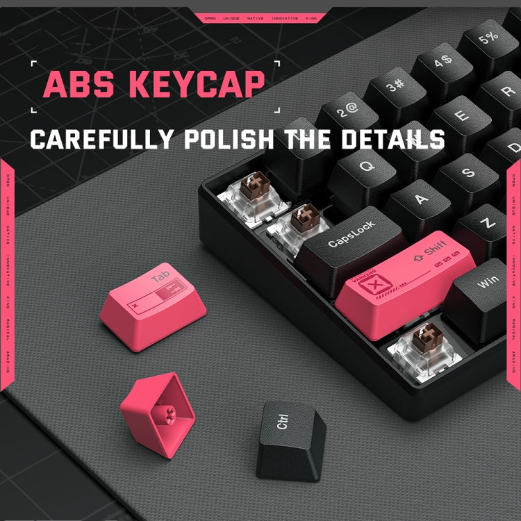 ONIKUMA G55 61 Keys RGB Colorful Lighting Wired Gaming Mechanical Keyboard - Black