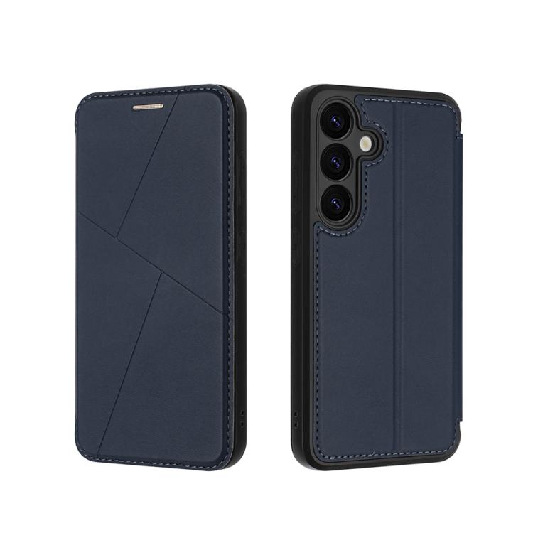 For Samsung Galaxy S25+ 5G Magnetic Armor Series RFID Card Slots Leather Phone Case