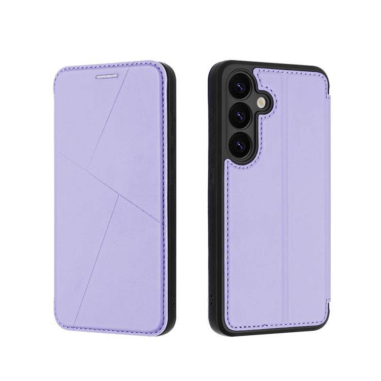 For Samsung Galaxy S25+ 5G Magnetic Armor Series RFID Card Slots Leather Phone Case