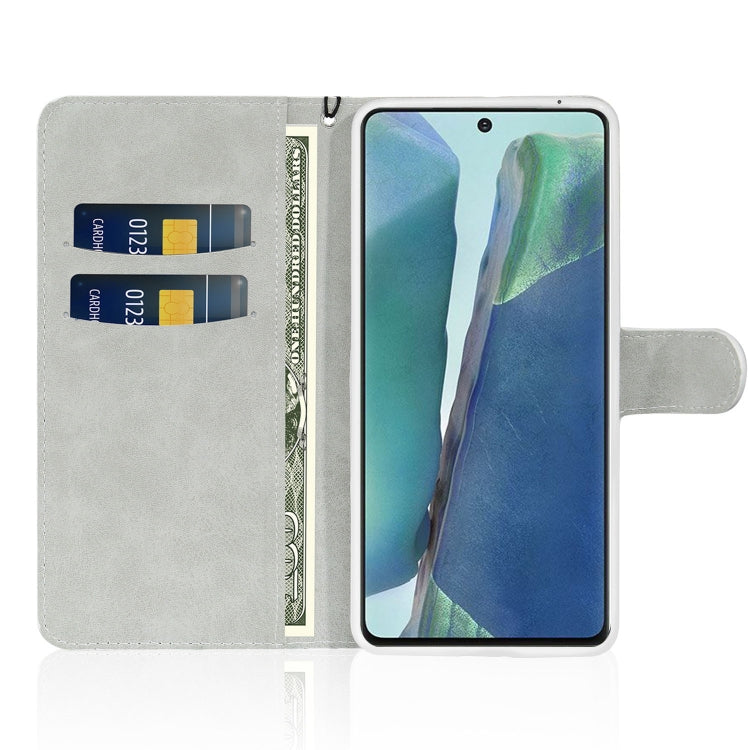 For Samsung Galaxy Note 20 Glitter Powder Horizontal Flip Leather Case with Card Slots & Holder & Lanyard