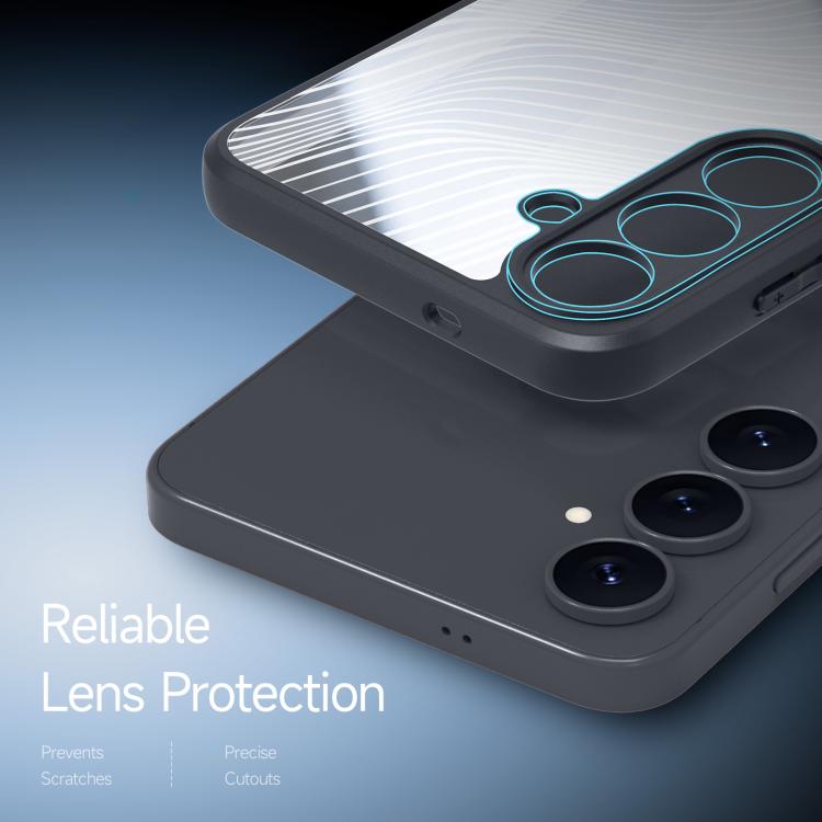 For Samsung Galaxy S25 FE 5G DUX DUCIS Aimo Series TPU + PC Frosted Feel Phone Case - Black