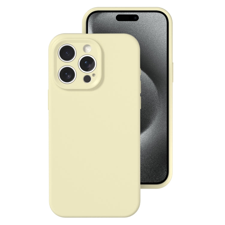 For iPhone 15 Pro Max Precise Hole Liquid Silicone Jelly Color Full Coverage Phone Case