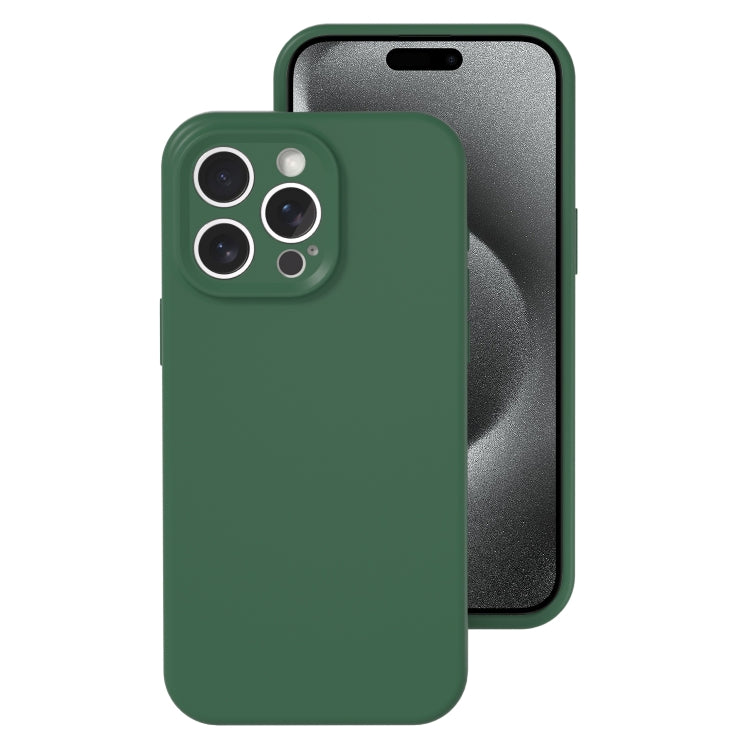 For iPhone 15 Pro Max Precise Hole Liquid Silicone Jelly Color Full Coverage Phone Case