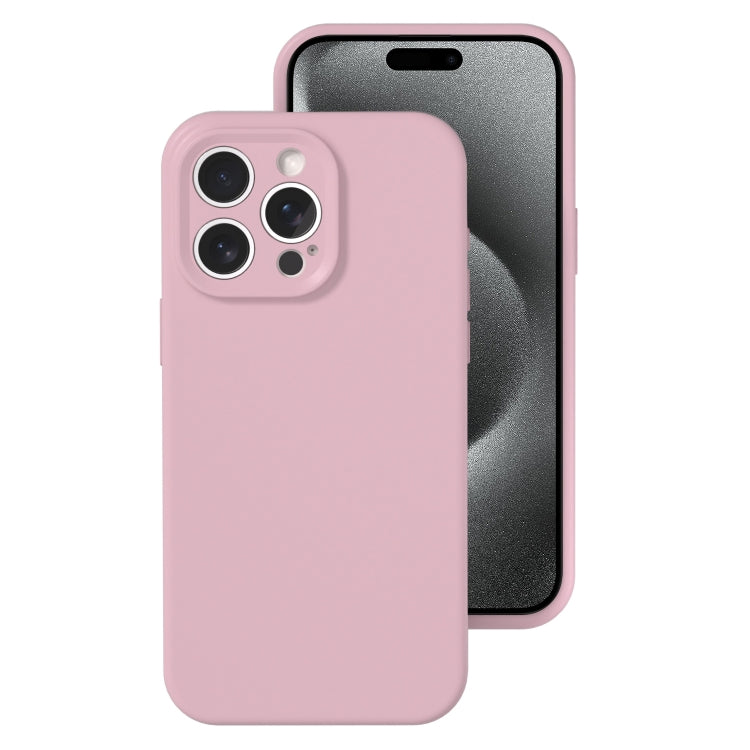 For iPhone 15 Pro Max Precise Hole Liquid Silicone Jelly Color Full Coverage Phone Case
