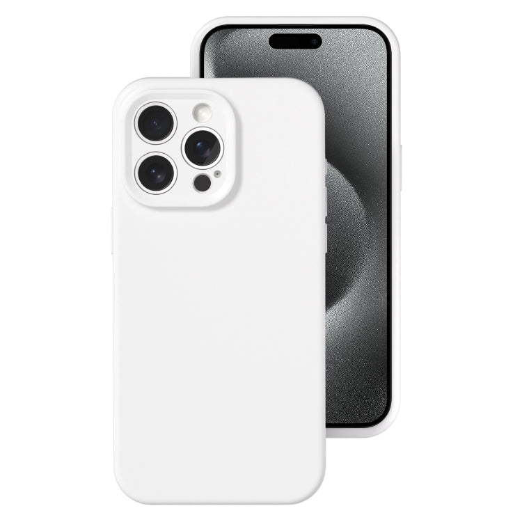 For iPhone 15 Pro Precise Hole Liquid Silicone Jelly Color Full Coverage Phone Case