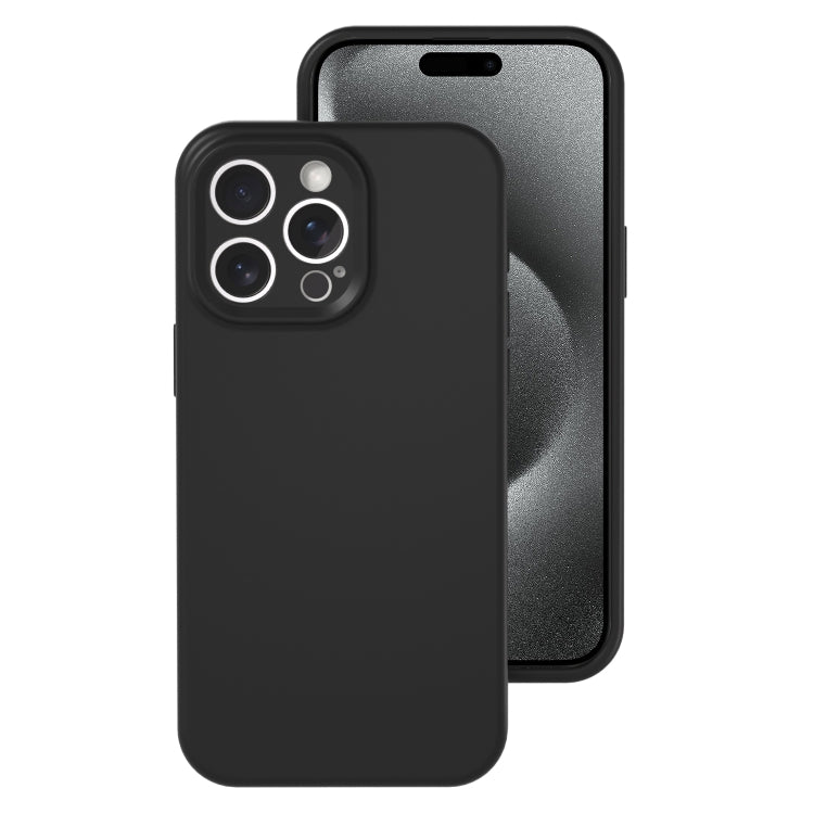 For iPhone 15 Pro Precise Hole Liquid Silicone Jelly Color Full Coverage Phone Case