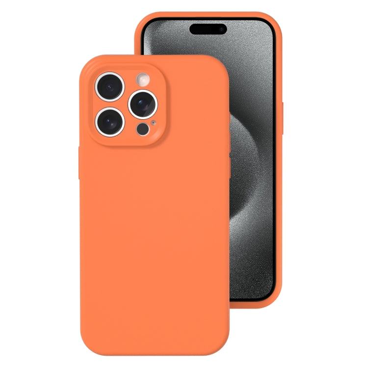 For iPhone 15 Pro Precise Hole Liquid Silicone Jelly Color Full Coverage Phone Case