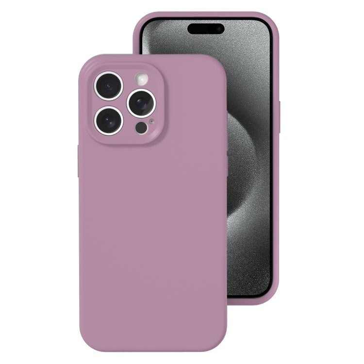 For iPhone 15 Pro Precise Hole Liquid Silicone Jelly Color Full Coverage Phone Case