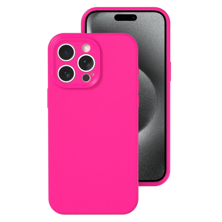 For iPhone 15 Pro Precise Hole Liquid Silicone Jelly Color Full Coverage Phone Case