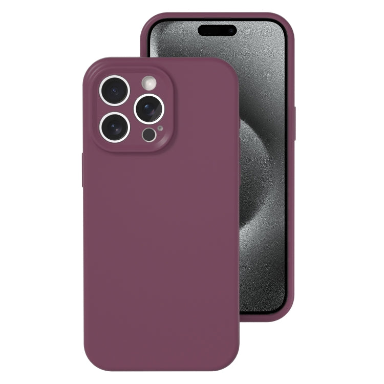 For iPhone 15 Pro Precise Hole Liquid Silicone Jelly Color Full Coverage Phone Case