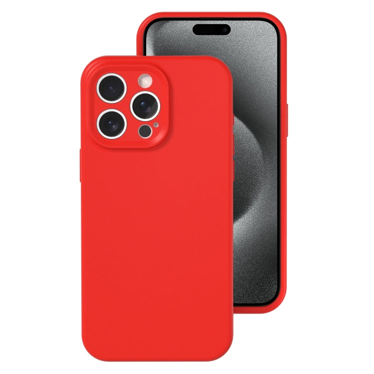 For iPhone 15 Pro Precise Hole Liquid Silicone Jelly Color Full Coverage Phone Case