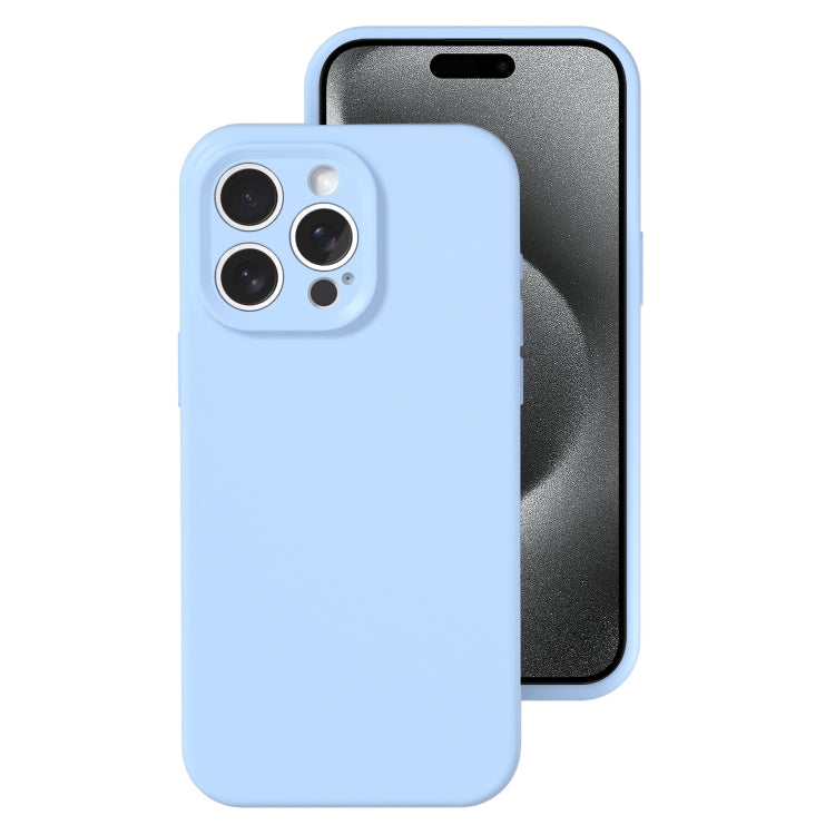 For iPhone 15 Pro Precise Hole Liquid Silicone Jelly Color Full Coverage Phone Case