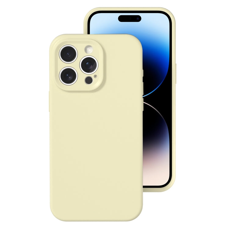 For iPhone 14 Pro Precise Hole Liquid Silicone Jelly Color Full Coverage Phone Case
