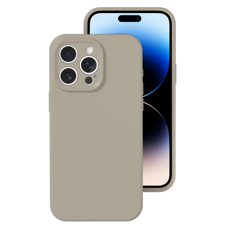 For iPhone 14 Pro Precise Hole Liquid Silicone Jelly Color Full Coverage Phone Case