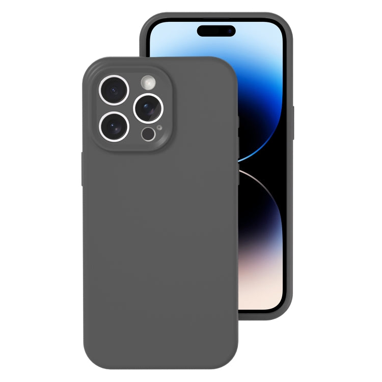 For iPhone 14 Pro Precise Hole Liquid Silicone Jelly Color Full Coverage Phone Case