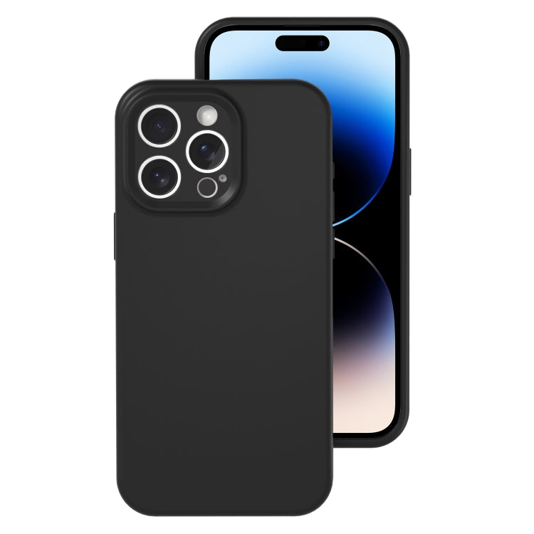 For iPhone 14 Pro Precise Hole Liquid Silicone Jelly Color Full Coverage Phone Case