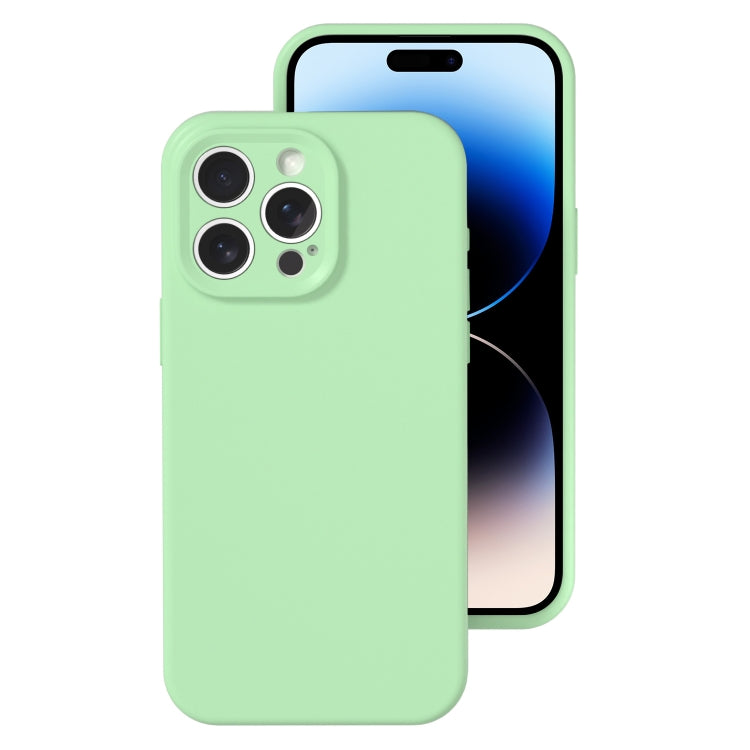 For iPhone 14 Pro Precise Hole Liquid Silicone Jelly Color Full Coverage Phone Case