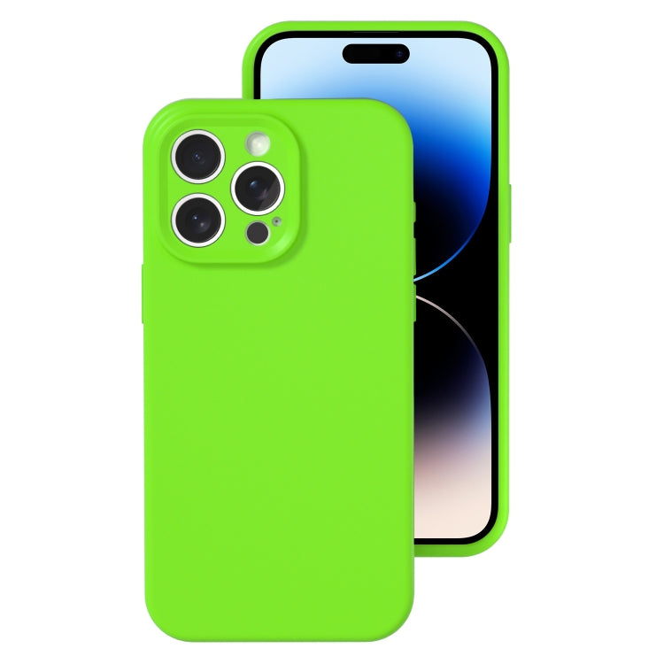 For iPhone 14 Pro Precise Hole Liquid Silicone Jelly Color Full Coverage Phone Case