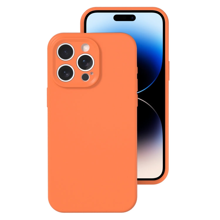 For iPhone 14 Pro Precise Hole Liquid Silicone Jelly Color Full Coverage Phone Case
