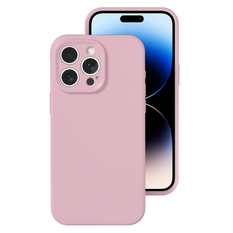 For iPhone 14 Pro Precise Hole Liquid Silicone Jelly Color Full Coverage Phone Case