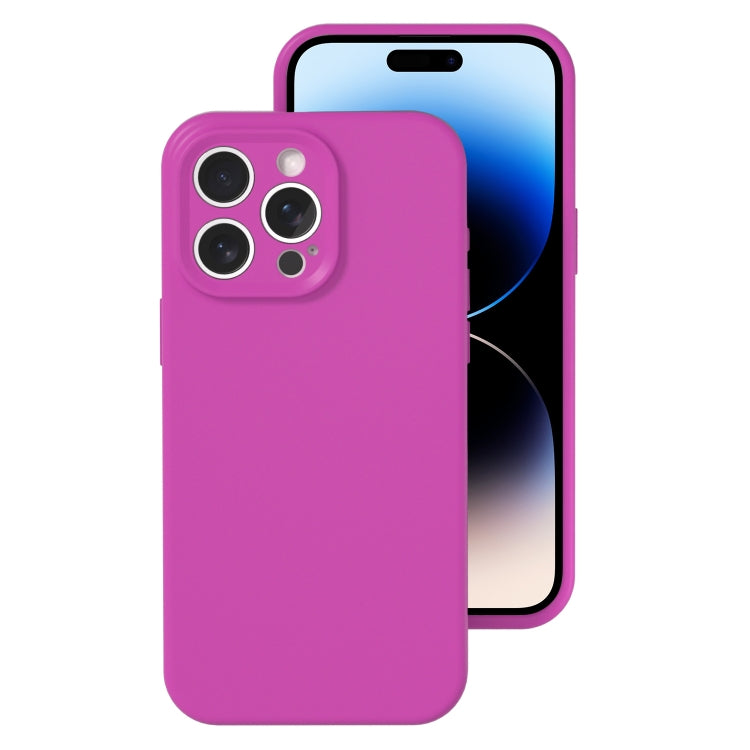For iPhone 14 Pro Precise Hole Liquid Silicone Jelly Color Full Coverage Phone Case