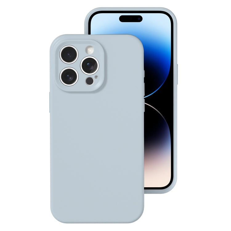 For iPhone 14 Pro Precise Hole Liquid Silicone Jelly Color Full Coverage Phone Case