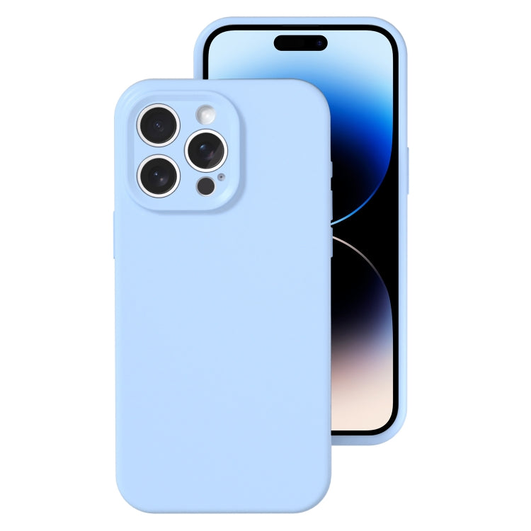 For iPhone 14 Pro Precise Hole Liquid Silicone Jelly Color Full Coverage Phone Case