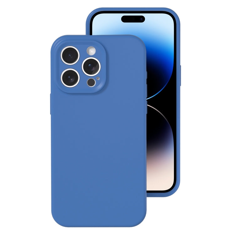 For iPhone 14 Pro Precise Hole Liquid Silicone Jelly Color Full Coverage Phone Case