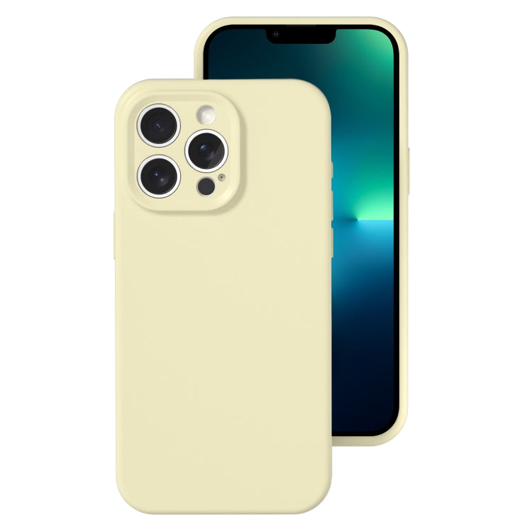 For iPhone 13 Pro Precise Hole Liquid Silicone Jelly Color Full Coverage Phone Case