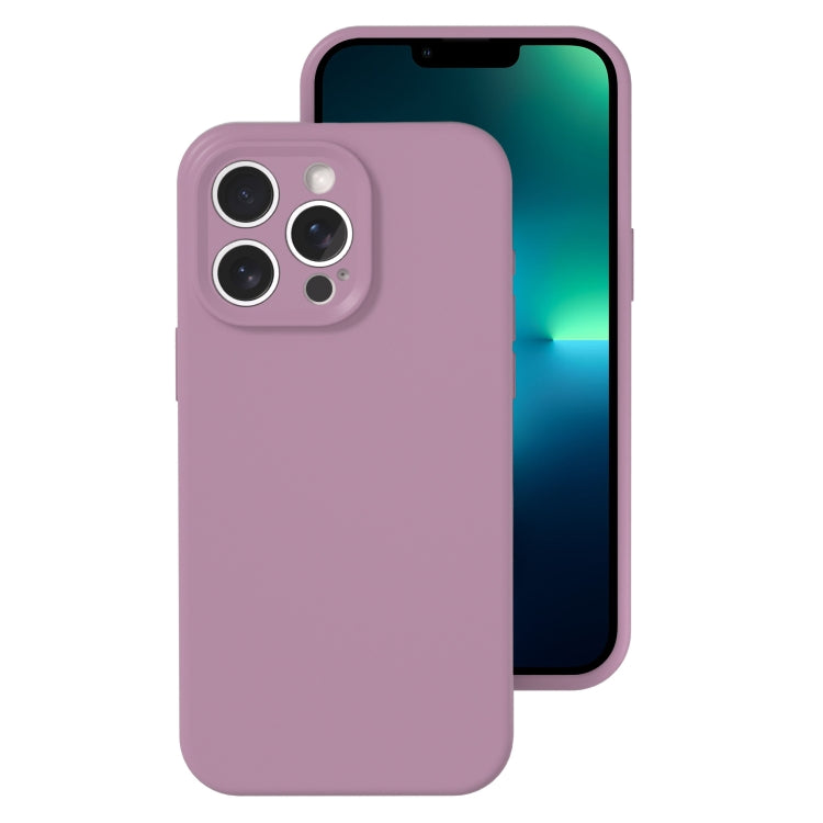 For iPhone 13 Pro Precise Hole Liquid Silicone Jelly Color Full Coverage Phone Case