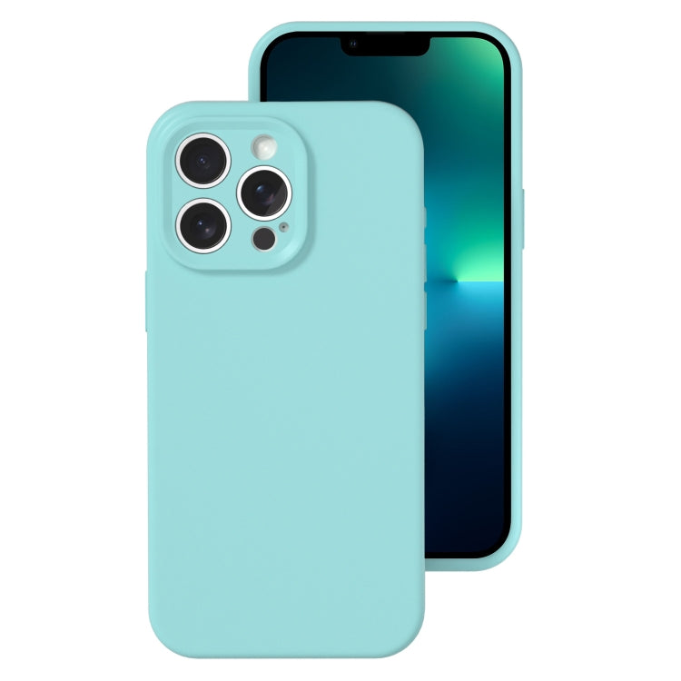For iPhone 13 Pro Precise Hole Liquid Silicone Jelly Color Full Coverage Phone Case