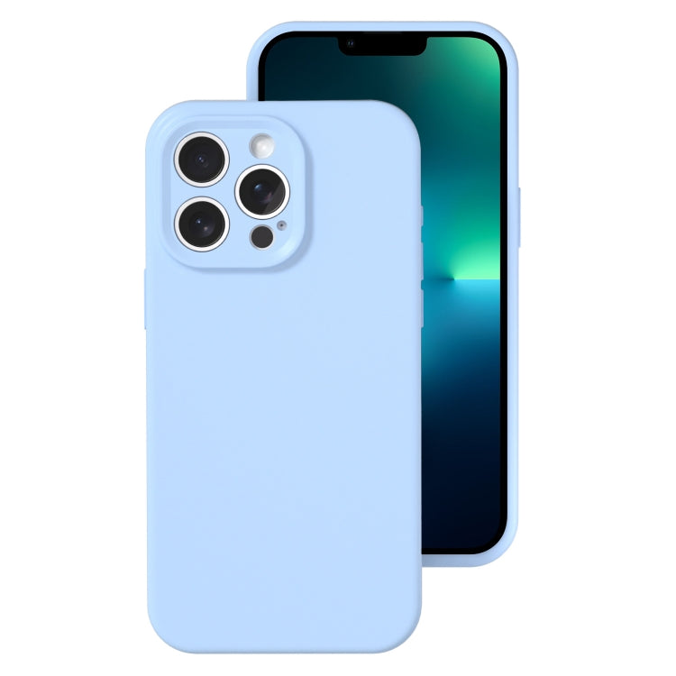For iPhone 13 Pro Precise Hole Liquid Silicone Jelly Color Full Coverage Phone Case