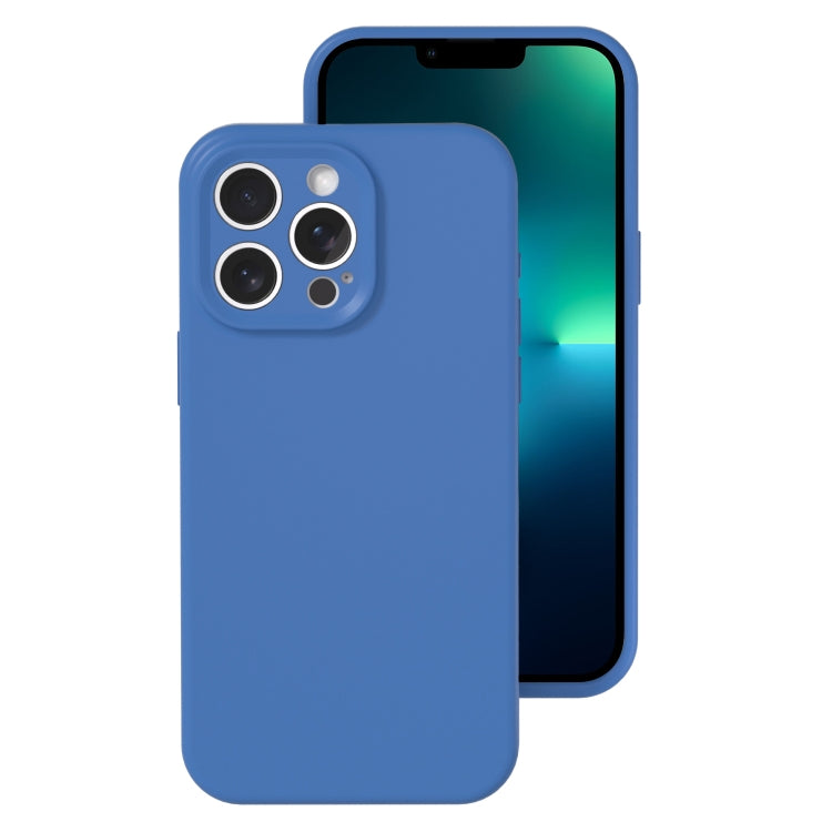 For iPhone 13 Pro Precise Hole Liquid Silicone Jelly Color Full Coverage Phone Case