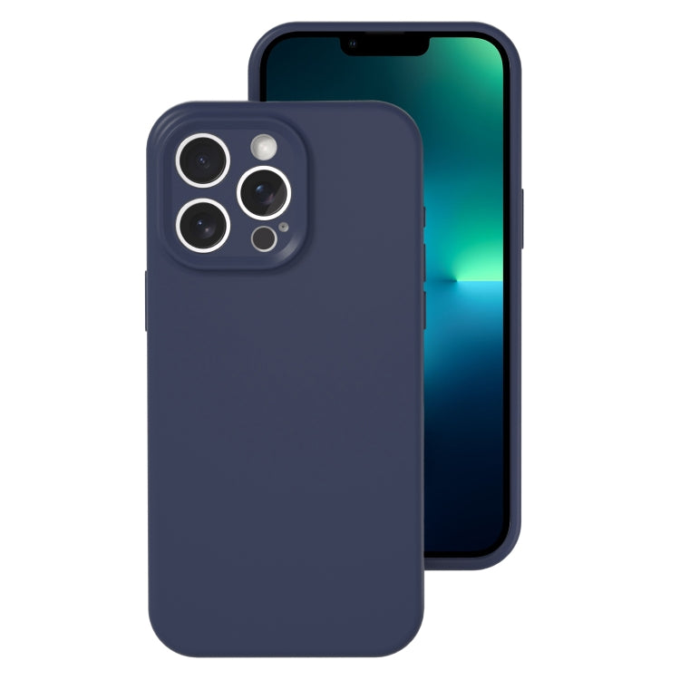 For iPhone 13 Pro Precise Hole Liquid Silicone Jelly Color Full Coverage Phone Case