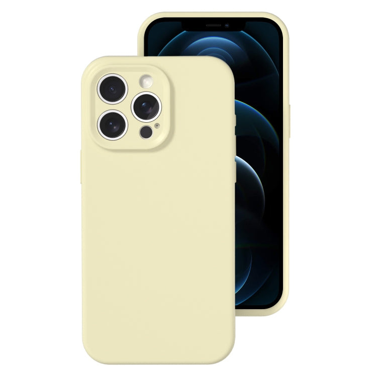 For iPhone 12 Pro Max Precise Hole Liquid Silicone Jelly Color Full Coverage Phone Case