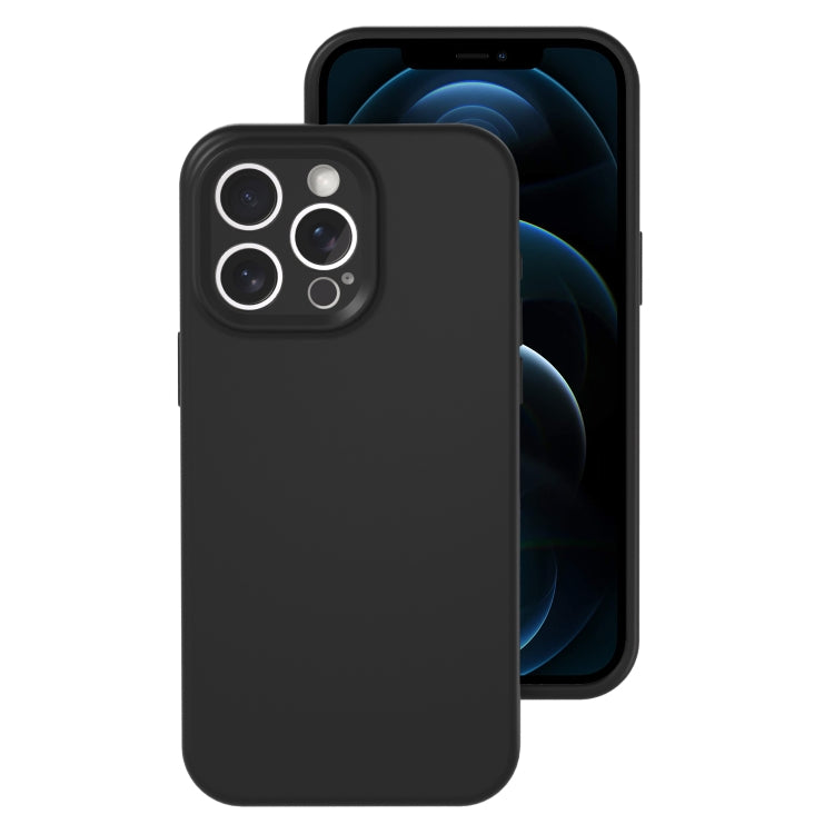 For iPhone 12 Pro Max Precise Hole Liquid Silicone Jelly Color Full Coverage Phone Case