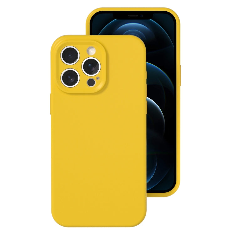 For iPhone 12 Pro Max Precise Hole Liquid Silicone Jelly Color Full Coverage Phone Case