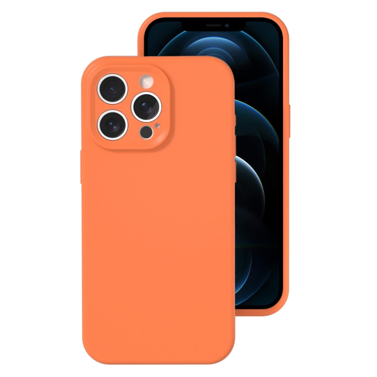 For iPhone 12 Pro Max Precise Hole Liquid Silicone Jelly Color Full Coverage Phone Case