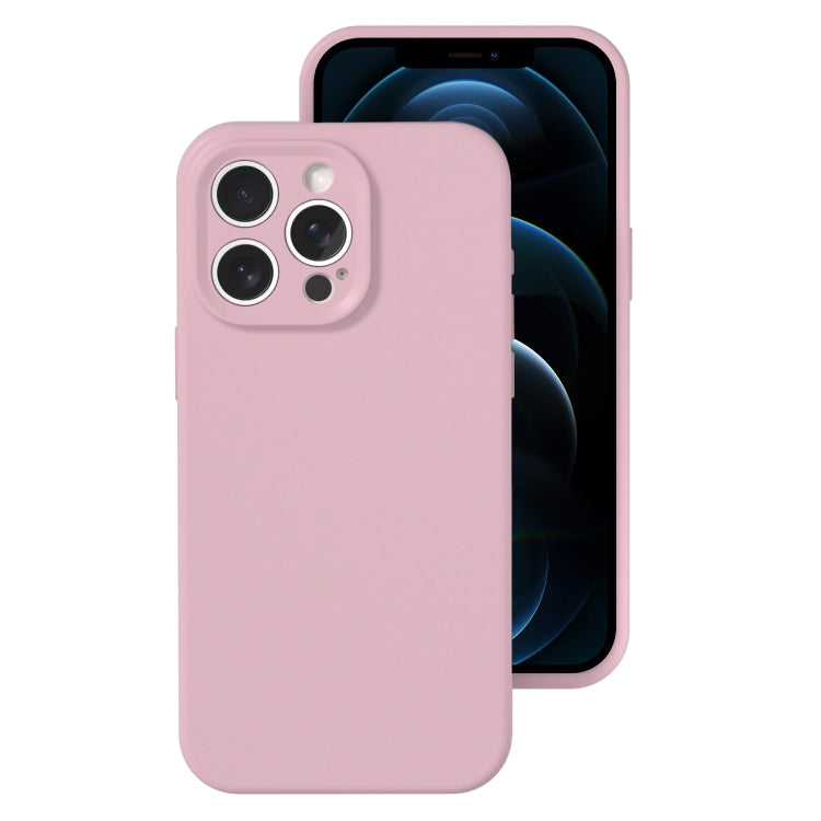 For iPhone 12 Pro Max Precise Hole Liquid Silicone Jelly Color Full Coverage Phone Case