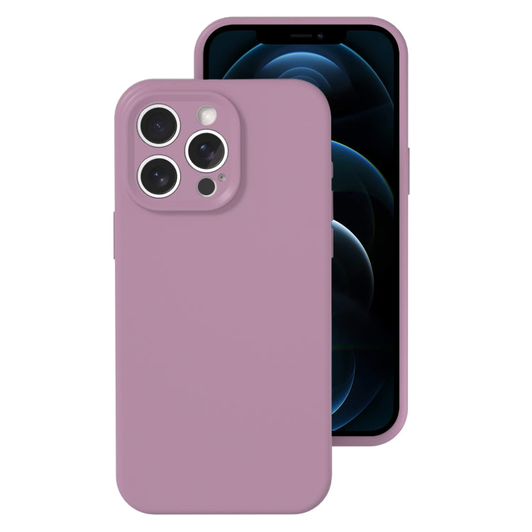 For iPhone 12 Pro Max Precise Hole Liquid Silicone Jelly Color Full Coverage Phone Case