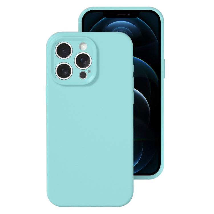 For iPhone 12 Pro Max Precise Hole Liquid Silicone Jelly Color Full Coverage Phone Case
