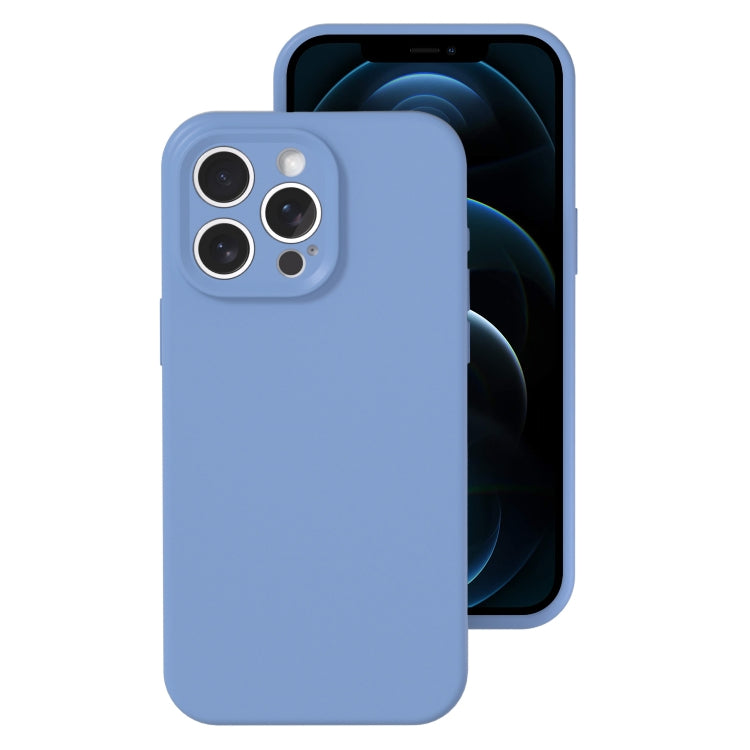 For iPhone 12 Pro Max Precise Hole Liquid Silicone Jelly Color Full Coverage Phone Case