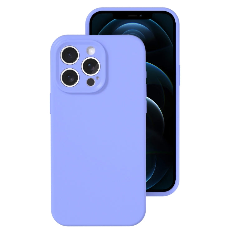 For iPhone 12 Pro Max Precise Hole Liquid Silicone Jelly Color Full Coverage Phone Case
