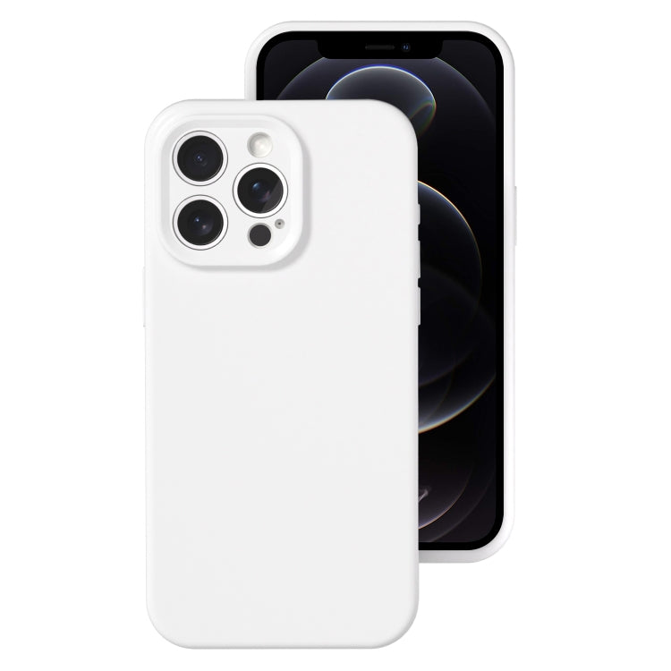 For iPhone 12 Pro Precise Hole Liquid Silicone Jelly Color Full Coverage Phone Case