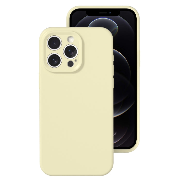 For iPhone 12 Pro Precise Hole Liquid Silicone Jelly Color Full Coverage Phone Case