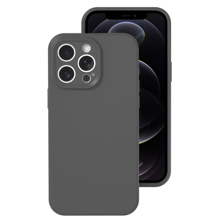 For iPhone 12 Pro Precise Hole Liquid Silicone Jelly Color Full Coverage Phone Case